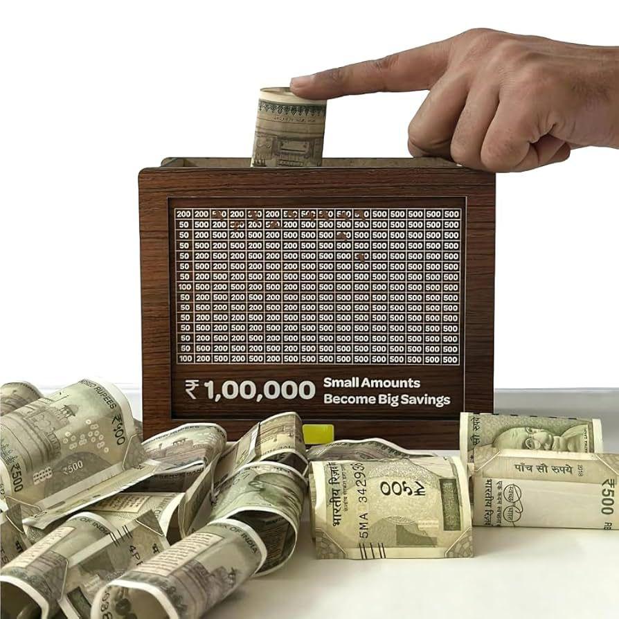 Money Saving Box for Adults & Kids