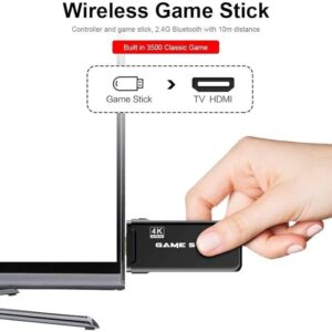 Wireless Video Games for TV Gaming Game Stick 4K