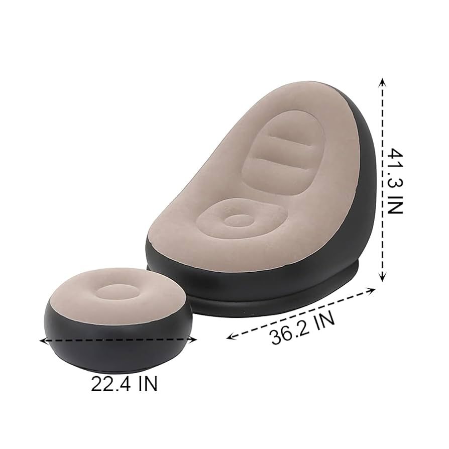 Single Size Inflatable Sofa with Automatic Pump – Comfort, Convenience & Style in One!