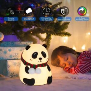 Rechargeable Silicone Panda Night Light for Kids